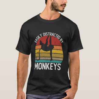 Einfach von Affen-Shirts abgelenkt, Vintage Affe T-Shirt