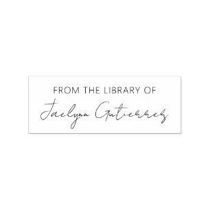 Einfach Von Der Bibliothek Von Gummistempel