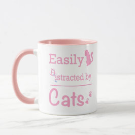 Einfach von süßen Katzen abgelenkt Tasse
