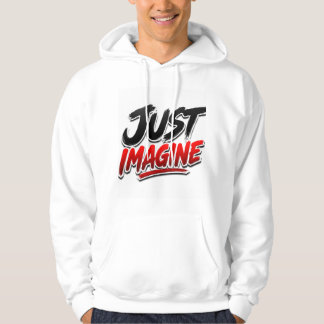 Einfach Vorstellen Typografie Hoodie