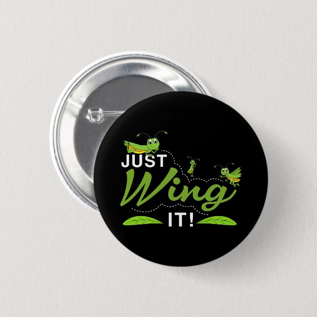 Einfach warten - Grasshopper Behalte, Zitat zu pro Button (Vorne & Hinten)