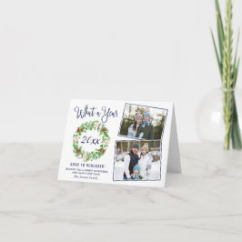 Einfach, was ein Jahr frohe Weihnachten 3 FOTO Url Karte