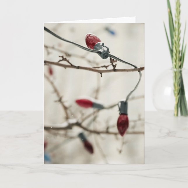 Einfach Weihnachtskarten und Aufkleber Feiertagskarte (Vorderseite)