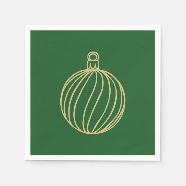 Einfach Weihnachtskollektion - Bauble Serviette (Vorderseite)