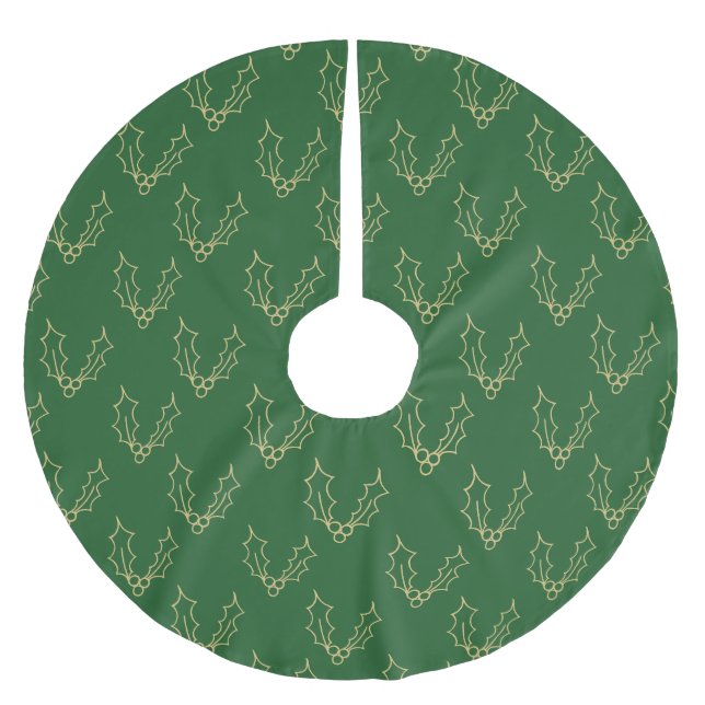 Einfach Weihnachtskollektion - Holly Polyester Weihnachtsbaumdecke (Vorderseite)
