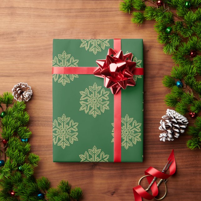 Einfach Weihnachtskollektion - Schneeflocke Geschenkpapier (Feiertagsgeschenk)