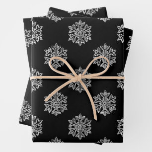 Einfach Weihnachtskollektion - Schneeflocke Geschenkpapier Set