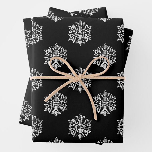 Einfach Weihnachtskollektion - Schneeflocke Geschenkpapier Set (Beispiel)