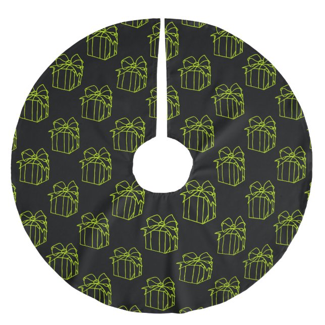 Einfach Weihnachtskollektion - vorhanden Polyester Weihnachtsbaumdecke (Vorderseite)