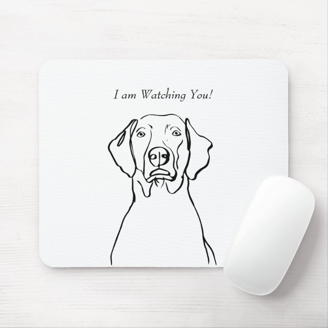 Einfach Weimaraner: Personalisieren Sie Ihre Nachr Mousepad (Mit Mouse)