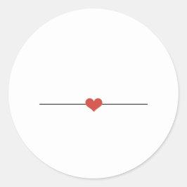 Einfach weiß gestalten Sie Ihren klassischen Runda Runder Aufkleber