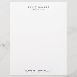Einfach weiß kreativ Beruflich modern Briefkopf