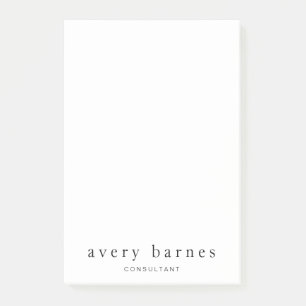 Einfach weiß kreativ Beruflich modern Post-it Klebezettel