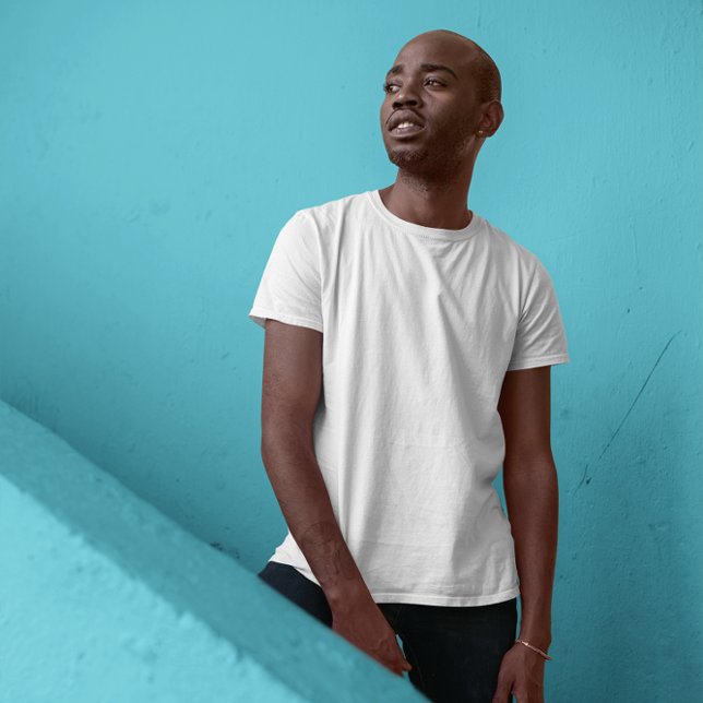 Einfach weiß T-Shirt (Add Your Own Text to Create A Name or Monogram Tee
)