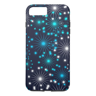 Einfach weißer blauer Glitzer Personalisiert beleu Case-Mate iPhone Hülle