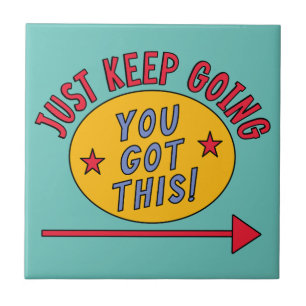 Einfach Weitermachen Fliese