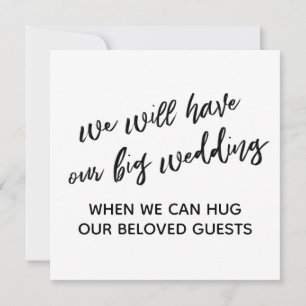 Einfach, wenn wir Sie umarmen können Einladung