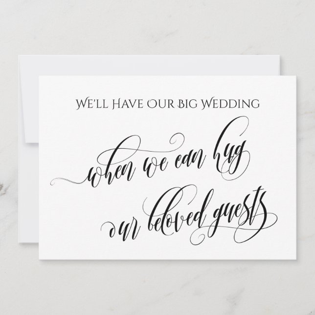 Einfach, wenn wir Sie umarmen können Einladung (Vorderseite)