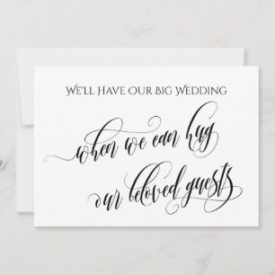 Einfach, wenn wir Sie umarmen können Einladung