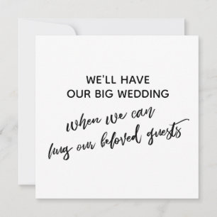 Einfach, wenn wir Sie umarmen können Einladung