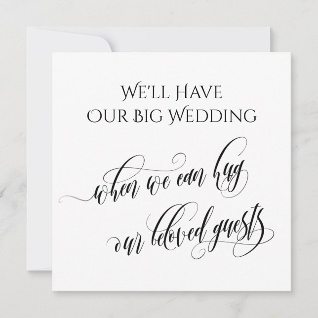 Einfach, wenn wir Sie umarmen können Einladung (Vorderseite)