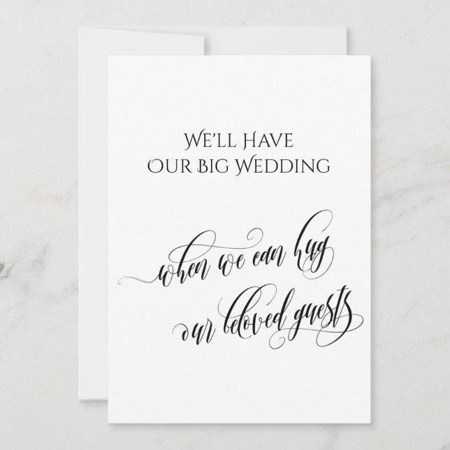 Einfach, wenn wir Sie umarmen können Einladung (Vorderseite)