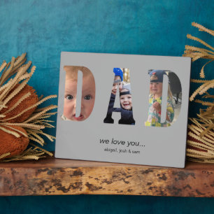 Einfach Wir Liebe Sie Vater FotoCollage Fotoplatte