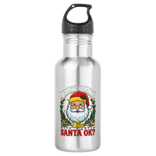Einfach Wirklich Wie Santa Ok Weihnachten Claus St Edelstahlflasche