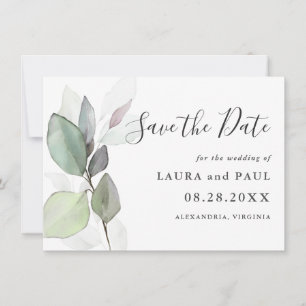 Einfach wunderschöne botanische Vegetation Save th The Date