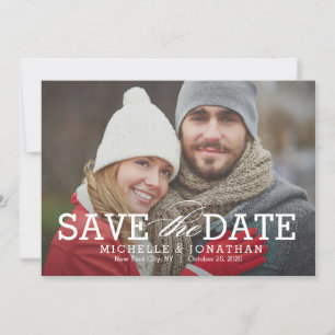 Einfach zeitlos EDITABLE COLOR Save the Date Card Dankeskarte
