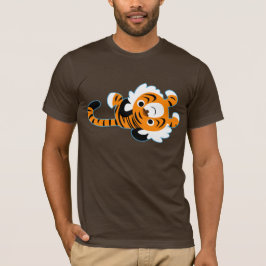 Einfach zu begehender Niedlicher Cartoon Tiger T - T-Shirt