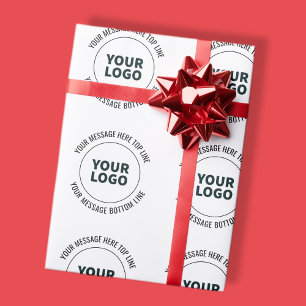 Einfach zu ersetzen mit Ihrem Logo oder Bild Geschenkpapier