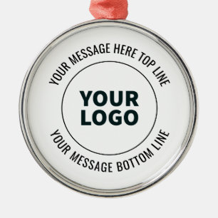 Einfach zu ersetzen mit Ihrem Logo oder Bild Ornament Aus Metall