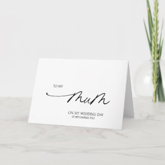 Einfach zu meinem Mama-Hochzeitstag Geschenk von d Karte