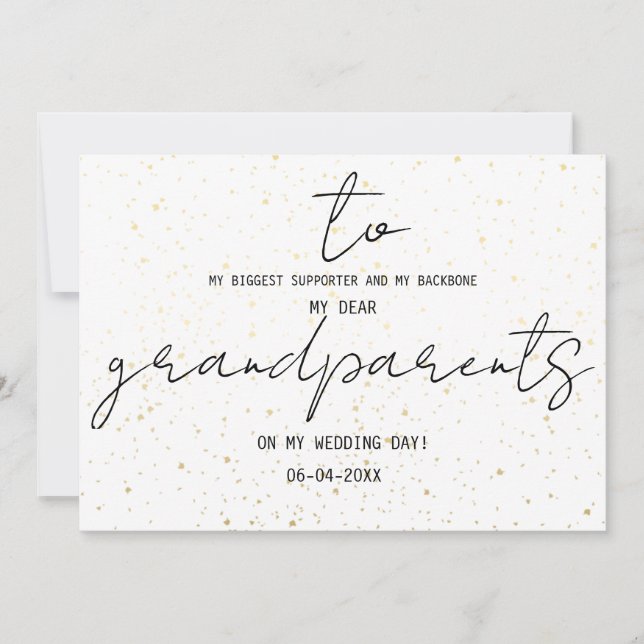 Einfach zu meinen Großeltern am Hochzeitstag hinzu (Vorderseite)