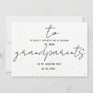 Einfach zu meinen Großeltern am Hochzeitstag hinzu