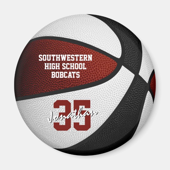 Einfach zu personalisieren Basketballgeschenke Mar Magnet (Vorne)