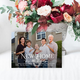 Einfach Zuhause Holiday Card Moving Ankündigung