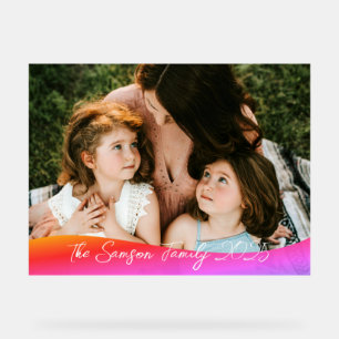 Einfache 1 Foto Vollständige Abdeckung - Skripttex Acrylschild