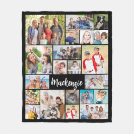 Einfache 21 FotoCollage Personalisiert Fleecedecke