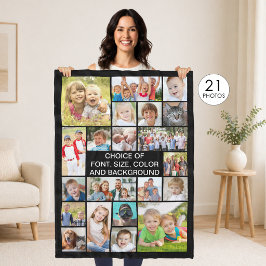 Einfache 21 Fotomaterial Personalisierte Farbe Fleecedecke