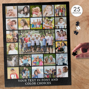 Einfache 25 Fotomaterial Personalisiert kundenspez Puzzle