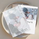 Einfache 2 Fotos Hochzeit Save The Date<br><div class="desc">Elegante moderne Foto Hochzeit speichern Sie die Dattelkarte. Die Karte verfügt über ein modernes "Save the Date",  das in einen Schriftart Ihrer Wahl umgewandelt werden kann,  der hier verfügbar ist,  wenn Sie auf "Personalisieren" klicken.</div>