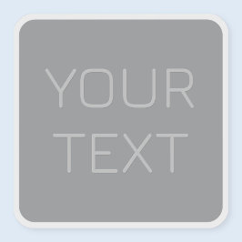 Einfache 3-dimensionale Darstellung | Grau Aufkleber