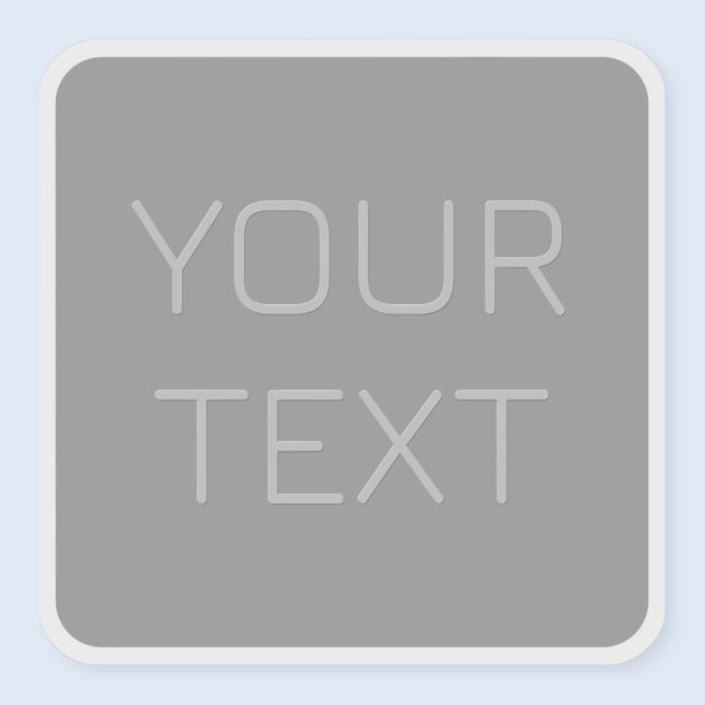 Einfache 3-dimensionale Darstellung | Grau Aufkleber (Von Creator hochgeladen)