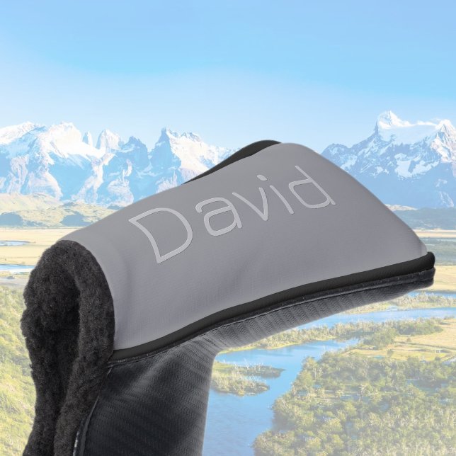 Einfache 3-dimensionale Darstellung | Grau Golf Headcover (Von Creator hochgeladen)