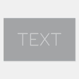 Einfache 3-dimensionale Darstellung | Grau Rechteckiger Aufkleber