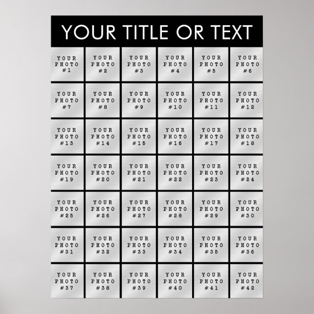 Einfache 42 Personalisierte Farbgebung Poster (Vorne)