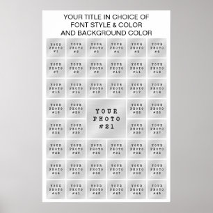 Einfache 45er-Fotocollage mit benutzerdefinierter Poster