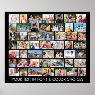 Einfache 49er Fotocollage Mehrere Formen Poster